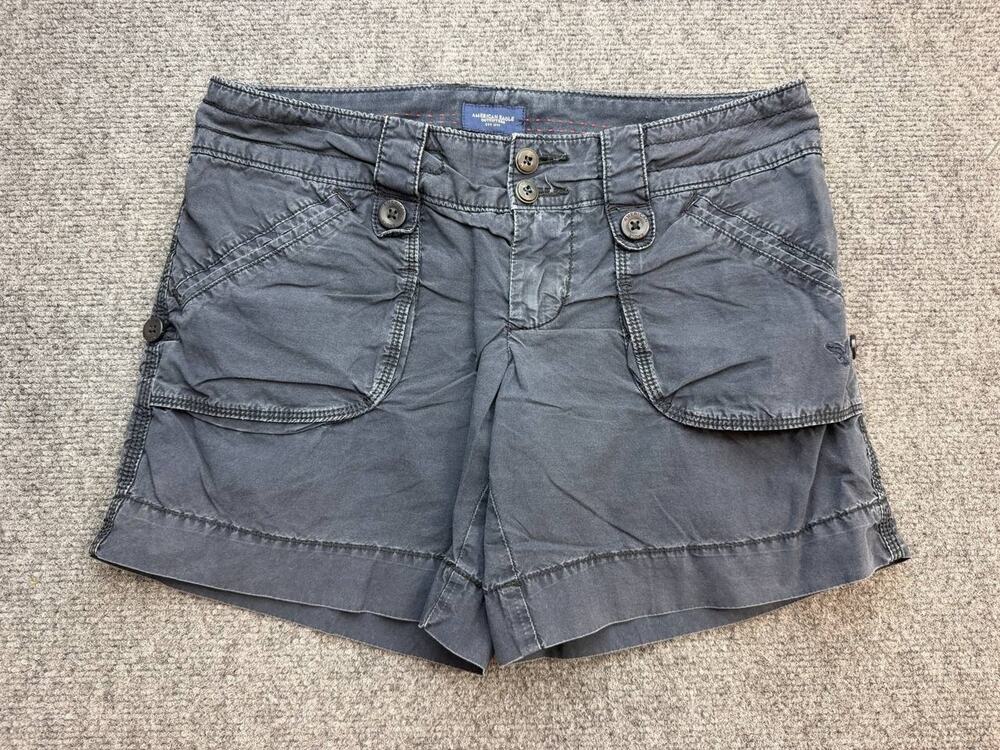 American Eagle Outfitters Women’s Size 28 Gray Cotton Utility Cargo Shorts